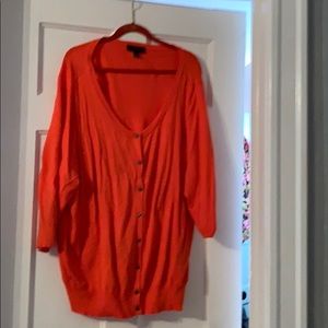 Coral spring short sleeve cardigan
